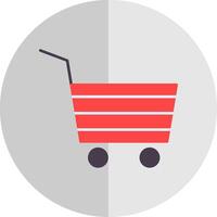 Trolley Flat Scale Icon vector