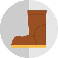 Boot Flat Scale Icon vector