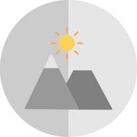 Mountains Flat Scale Icon vector