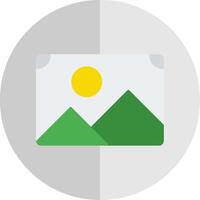 Photo Flat Scale Icon vector