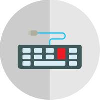 Keyboard Flat Scale Icon vector