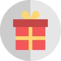 Gift Flat Scale Icon vector