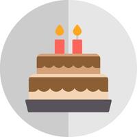 Cake Flat Scale Icon vector