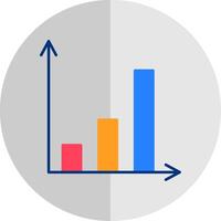Growth Flat Scale Icon vector