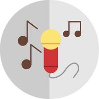 Sing Flat Scale Icon vector