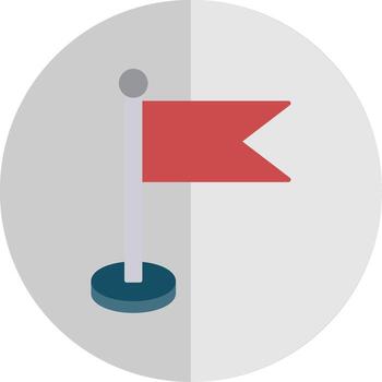 Flag Flat Scale Icon vector