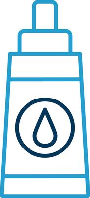Lubricant Line Blue Two Color Icon