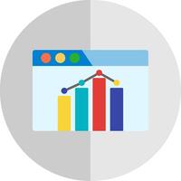 Seo Performance Flat Scale Icon vector