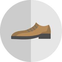 Formal Shoes Flat Scale Icon vector
