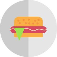 rápido comida plano escala icono vector