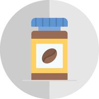 Coffee Bottle Flat Scale Icon vector