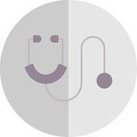 Stethoscope Flat Scale Icon vector