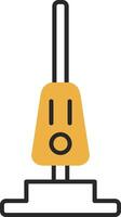 Vacuum Cleaner Skined Filled Icon vector