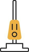 Vacuum Cleaner Skined Filled Icon vector