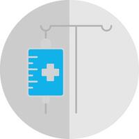 Medical Drip Flat Scale Icon vector