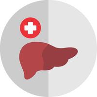 Liver Flat Scale Icon vector