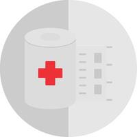 Bandage Roll Flat Scale Icon vector