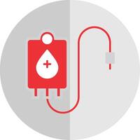 Blood Bag Flat Scale Icon vector