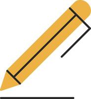 Pen Skined Filled Icon vector