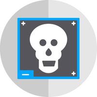 Skull X - ray Flat Scale Icon vector