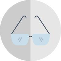 Glasses Flat Scale Icon vector