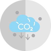 Co2 Flat Scale Icon vector