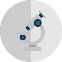 Microscope Flat Scale Icon vector