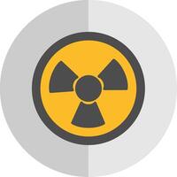 Nuclear Flat Scale Icon vector