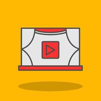 Theater Filled Shadow Icon vector