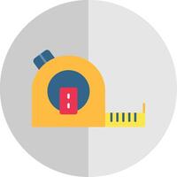 Tape Measure Flat Scale Icon vector