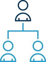 Hrm Line Blue Two Color Icon vector