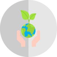 sostenible desarrollo plano escala icono vector