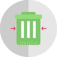 Waste Reduction Flat Scale Icon vector