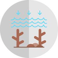 Ocean Acidity Flat Scale Icon vector