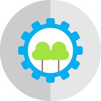 Forest Management Flat Scale Icon vector