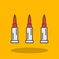 Bullets Filled Shadow Icon vector