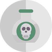 Poison Flat Scale Icon vector