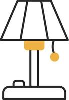 Floor Lamp Skined Filled Icon vector