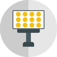 Stadium Lights Flat Scale Icon vector