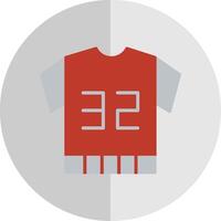 Football Jersey Flat Scale Icon vector