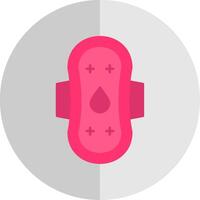 Sanitary Towel Flat Scale Icon vector