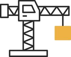 Crane Skined Filled Icon vector