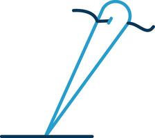 Needles Line Blue Two Color Icon vector