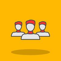 Forum Filled Shadow Icon vector