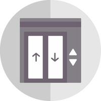 Elevator Flat Scale Icon vector