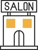 Salon Skined Filled Icon vector