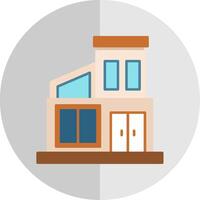 Modern House Flat Scale Icon vector