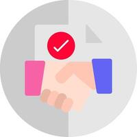 Agreement Flat Scale Icon vector