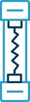 Fuse Line Blue Two Color Icon vector