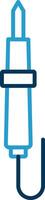 Soldering Line Blue Two Color Icon vector